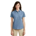 thumbnail image 1 of Port & Company Short Sleeve Value Denim Shirt (LSP11) Faded Blue, XL, 1 of 2