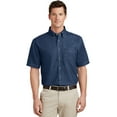 thumbnail image 1 of Port & Company Short Sleeve Value Denim Shirt (SP11) Ink Blue, S, 1 of 6