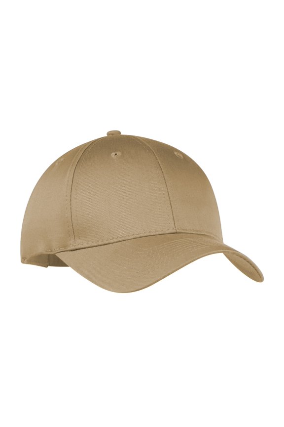 Six Panel Twill Cap-One Size (Khaki)