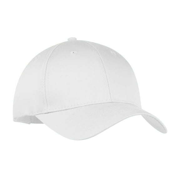 Port & Company Six Panel Twill Cap-One Size (White)