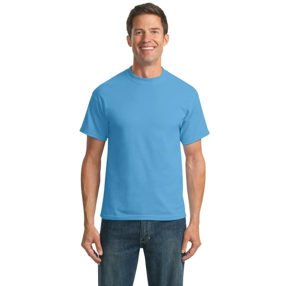 Port & Company Tall 50/50 Cotton/Poly TShirts (PC55T) Aquatic Blue, XLT