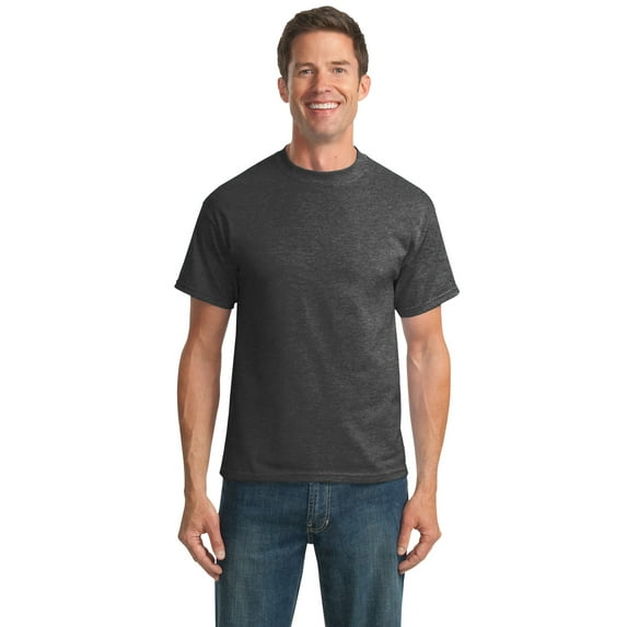 Port & Company Tall 50/50 Cotton/Poly TShirts (PC55T) Dark Heather Grey, 3XLT