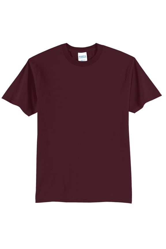Port Company Tall Core Blend Tee-4XLT (Athletic Maroon)