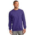 thumbnail image 1 of Port & Company Tall Crewneck Sweatshirt (PC90T) Purple, 4XLT, 1 of 2