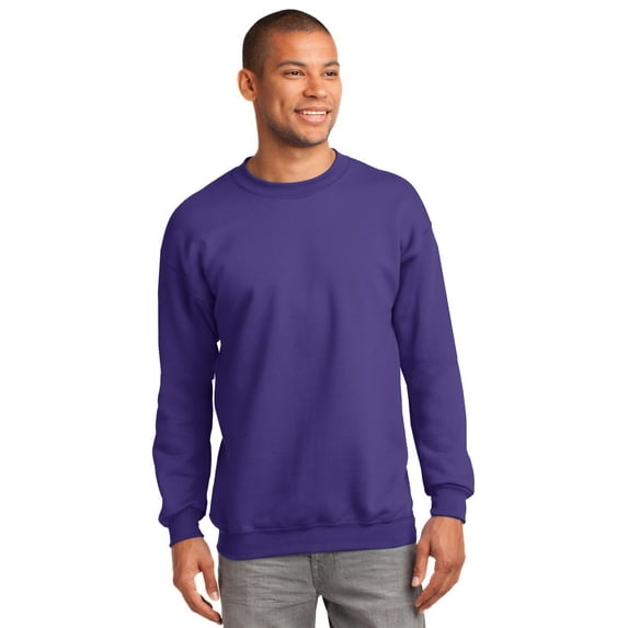 Port & Company Tall Crewneck Sweatshirt (PC90T) Purple, 4XLT