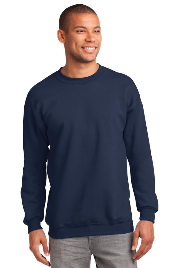 Port Company PC90T Mens Tall Sweatshirt - Navy - Large Tall
