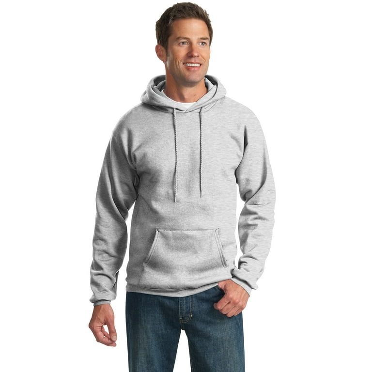 Port & Company Tall Essential Fleece Pullover Hooded Sweatshirt-XLT (Ash)