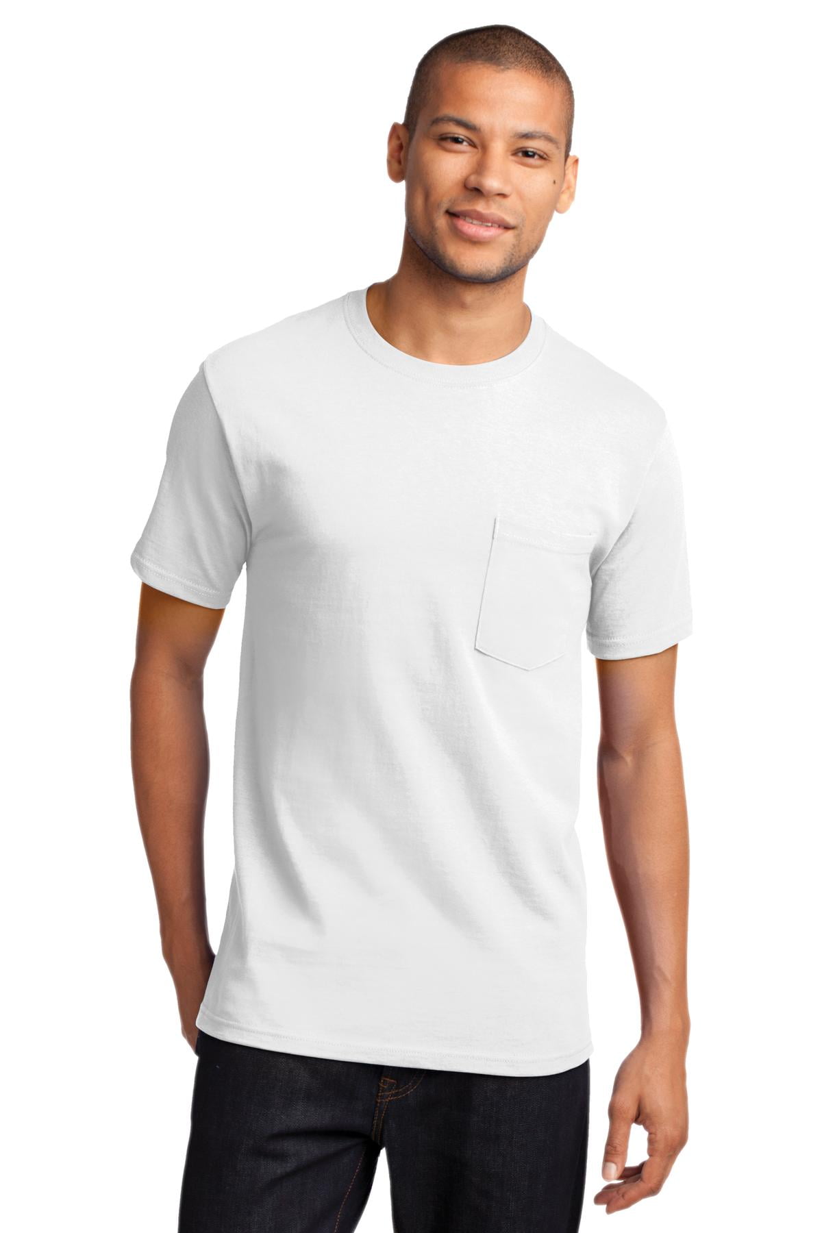 Port & Company Tall Essential T-Shirt, 4XLT, White