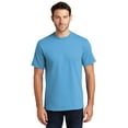 thumbnail image 1 of Port & Company Tall Essential Tee-4XLT (Aquatic Blue), 1 of 3