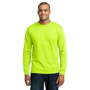 Port & Company Tall Long Sleeve 50/50 Cotton/Poly TShirt (PC55LST) Safety Green, 4XLT