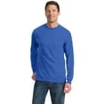 thumbnail image 1 of Port & Company Tall Long Sleeve Essential Pocket Tee. PC61LSPT - 4XLT Royal, 1 of 4