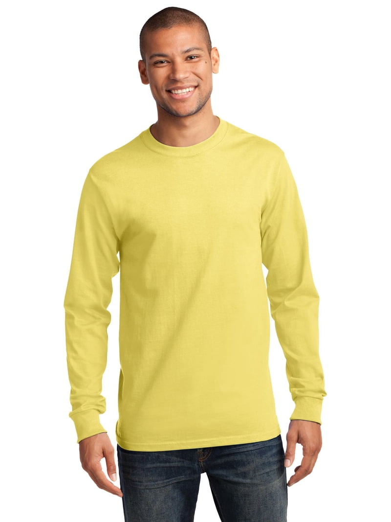 Port & Company Tall Long Sleeve Essential Tee-2XLT (Yellow