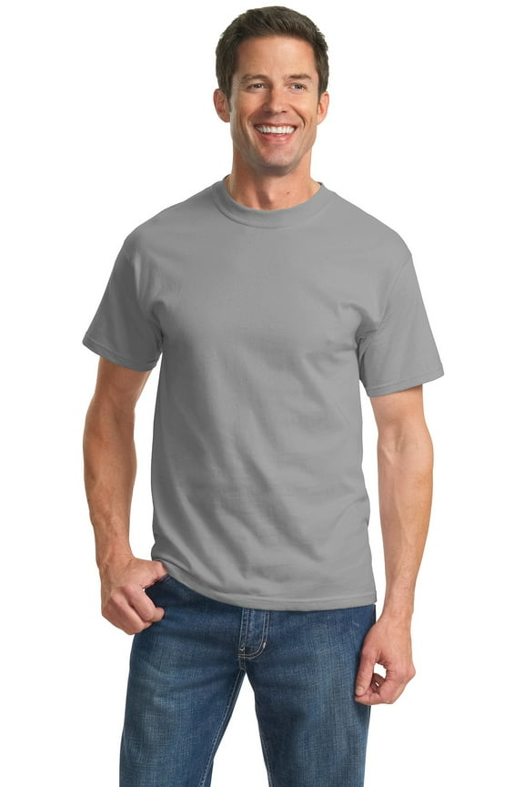 Tall Essential Tee-4XLT (Medium Grey)