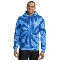 thumbnail image 1 of Port & Company Tie Dye Pullover Hooded Sweatshirt-S (Royal), 1 of 1
