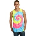 thumbnail image 1 of Port & Company Tie Dye Tank Top-L (Neon Rainbow), 1 of 6