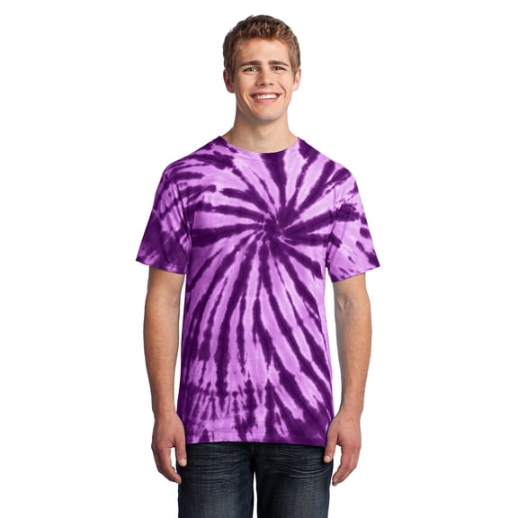 Port & Company - Tie-Dye Tee. PC147, Purple M