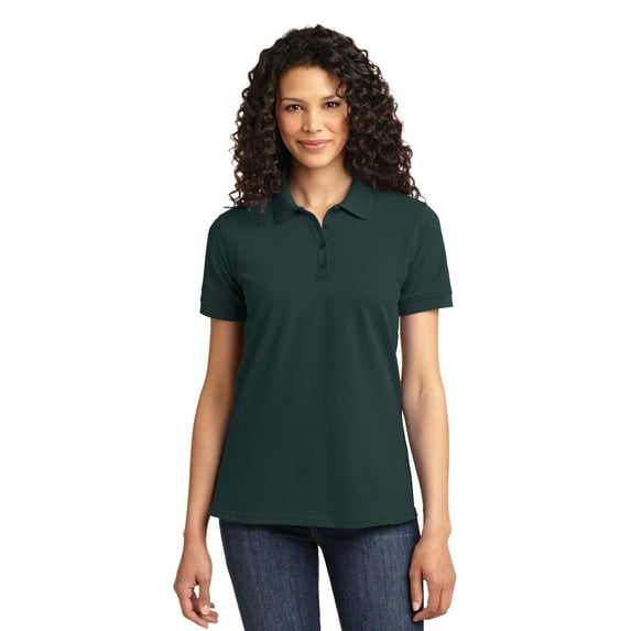 Port & Company Women's 50/50 Pique Polo Short Sleeve Shirt - LKP155