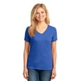 thumbnail image 1 of Port & Company Women's 54 oz 100% Cotton V Neck T Shirt L Royal, 1 of 2