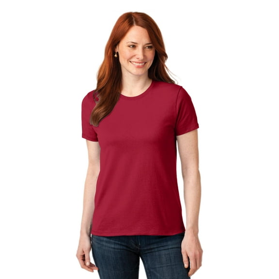 Port & Company Women's Core Blend Tee. LPC55