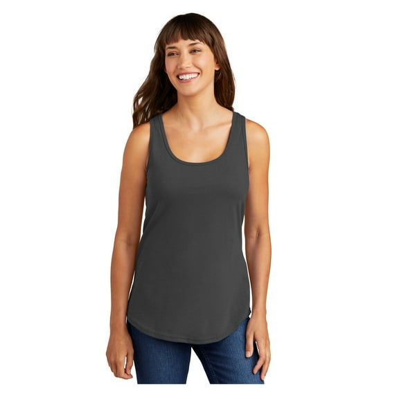 Port & Company Women's Core Cotton Tank Top Charcoal Large