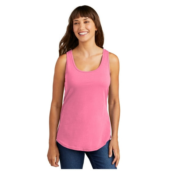 Port & Company Women's Core Cotton Tank Top Neon Pink X-Large