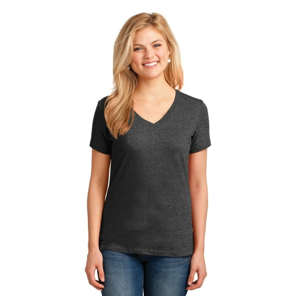 Port & Company Women's Core Cotton V-Neck Tee. LPC54V