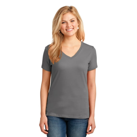 Port & Company Women's Core Cotton V-Neck T-Shirt LPC54V