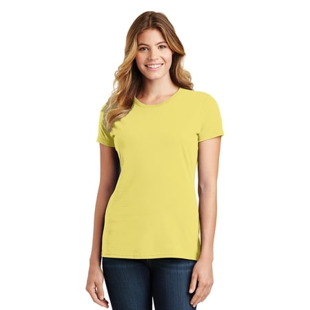 Port & Company Women's Fan Favorite Tee. LPC450, Yellow, X-Large