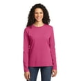 thumbnail image 1 of Port & Company Women's Long Sleeve Core Cotton T-Shirt LPC54LS, 2-Pack, 1 of 1