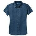 thumbnail image 1 of Port & Company Women's Short Sleeve Value Denim Shirt, 1 of 3