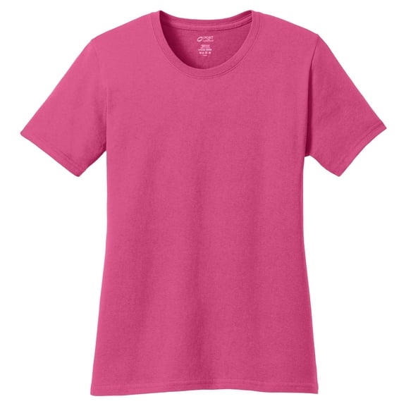 Port & Company Womens Coverseamed Neck T-Shirts