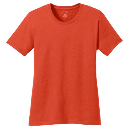 Port & Company Womens Coverseamed Neck T-Shirts