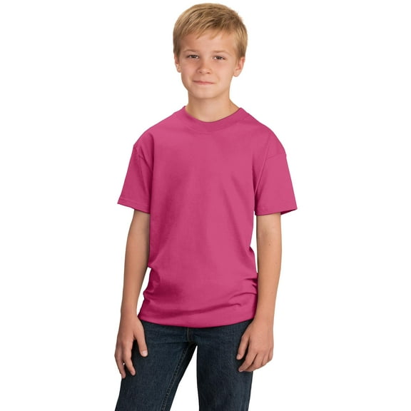 Port & Company Youth 5.4-oz Cotton T-Shirt. Sangria. S.