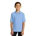 thumbnail image 1 of Port & Company Youth Core Blend Jersey Knit Polo-S (Light Blue), 1 of 2