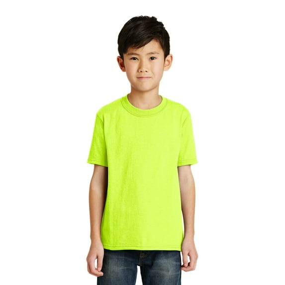 Port & Company Youth Core Blend Tee-S (Safety Green)