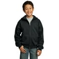 thumbnail image 1 of Port & Company Youth Core Fleece Full-Zip Hooded SweatShirt PC90YZH, 1 of 6