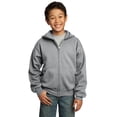 thumbnail image 1 of Port & Company - Youth Core Fleece Full-Zip Hooded Sweatshirt, 1 of 5