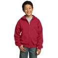 thumbnail image 1 of Port & Company - Youth Core Fleece Full-Zip Hooded Sweatshirt, 1 of 5