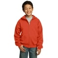 thumbnail image 1 of Port & Company - Youth Core Fleece Full-Zip Hooded Sweatshirt, 1 of 1