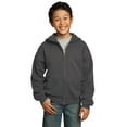 thumbnail image 1 of Port & Company - Youth Core Fleece Full-Zip Hooded Sweatshirt, 1 of 1