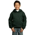 thumbnail image 1 of Port & Company Youth Core Fleece Pullover Hooded Sweatshirt-L (Dark Green), 1 of 6