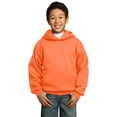 thumbnail image 1 of Port & Company Youth Core Fleece Pullover Hooded Sweatshirt-XL (Neon Orange), 1 of 6