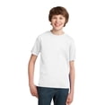 thumbnail image 1 of Port & Company Youth Cotton Essential T-Shirt. White. L., 1 of 6