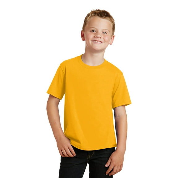 Port Company Youth Fan Favorite Tee-L (Bright Gold)
