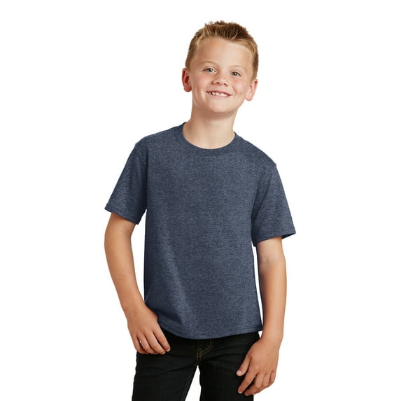 Port & Company Youth Fan Favorite Tee Pc450y - Heather Navy - L