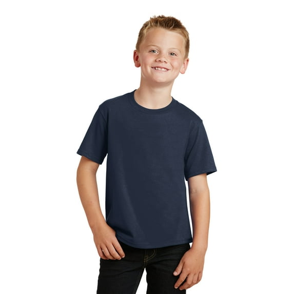 Port & Company Youth Fan Favorite Tee-S (Deep Navy)