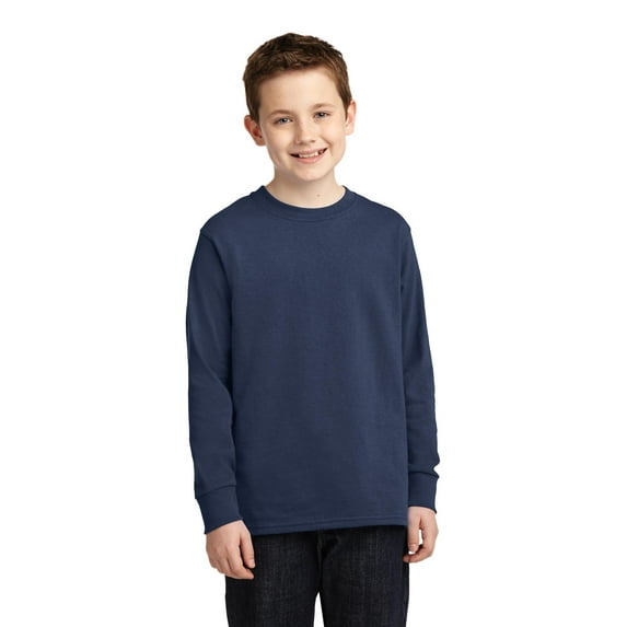 Port & Company Youth Long Sleeve Core Cotton T-Shirt PC54YLS