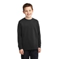 thumbnail image 1 of Port & Company Youth Long Sleeve Core Cotton Tee-L (Jet Black), 1 of 6