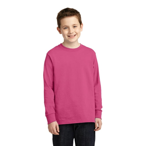 Port & Company Youth Long Sleeve Core Cotton Tee