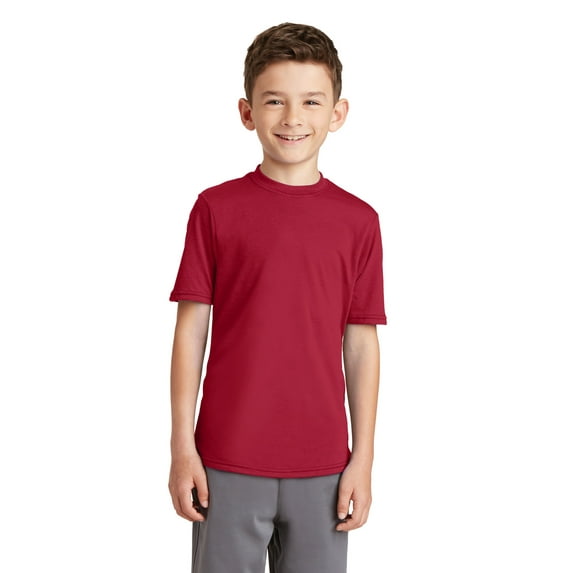 Port & Company Youth Performance Blend Tee-S (Red)